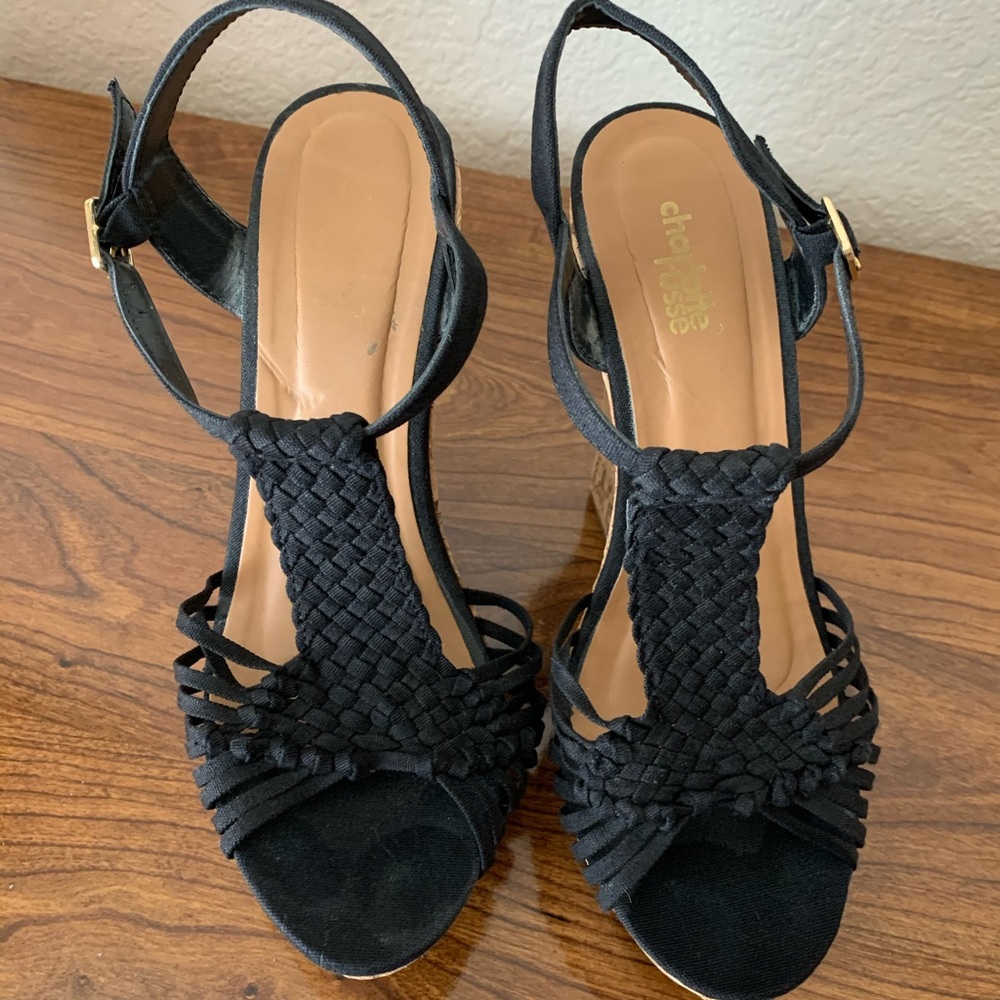 Charlotte Russe black women’s wedge
